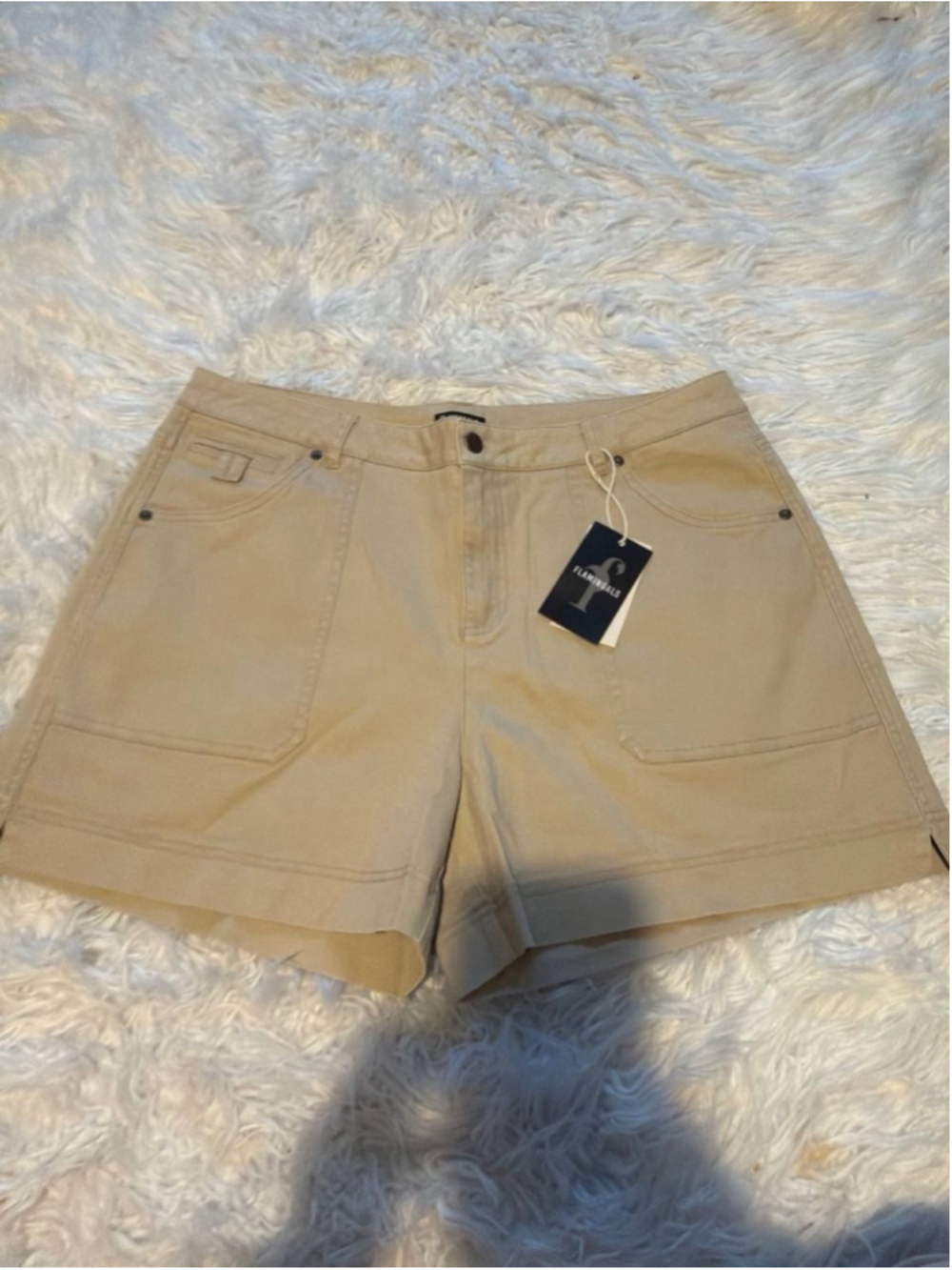 Flamingals mid-waist casual shorts 2XL